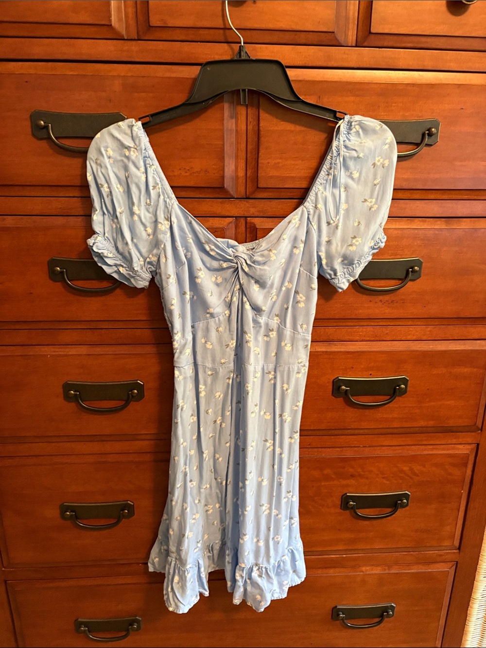 Hollister Light Blue Floral Dress